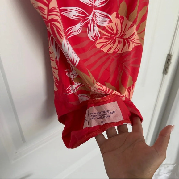 Nwot Roxy tropical palm print one piece swimsuit size L - Picture 7 of 11